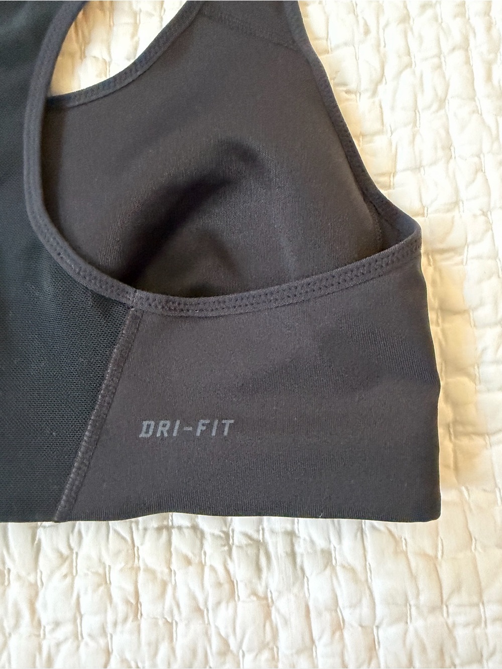 Nike Black Racerback Medium-Impact Sports Bra - Picture 5 of 6